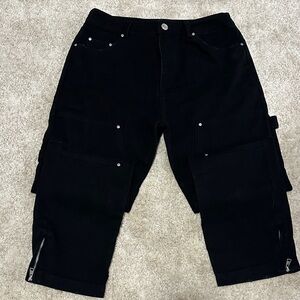 TWILL RIVET DETAIL CARPENTER PANT